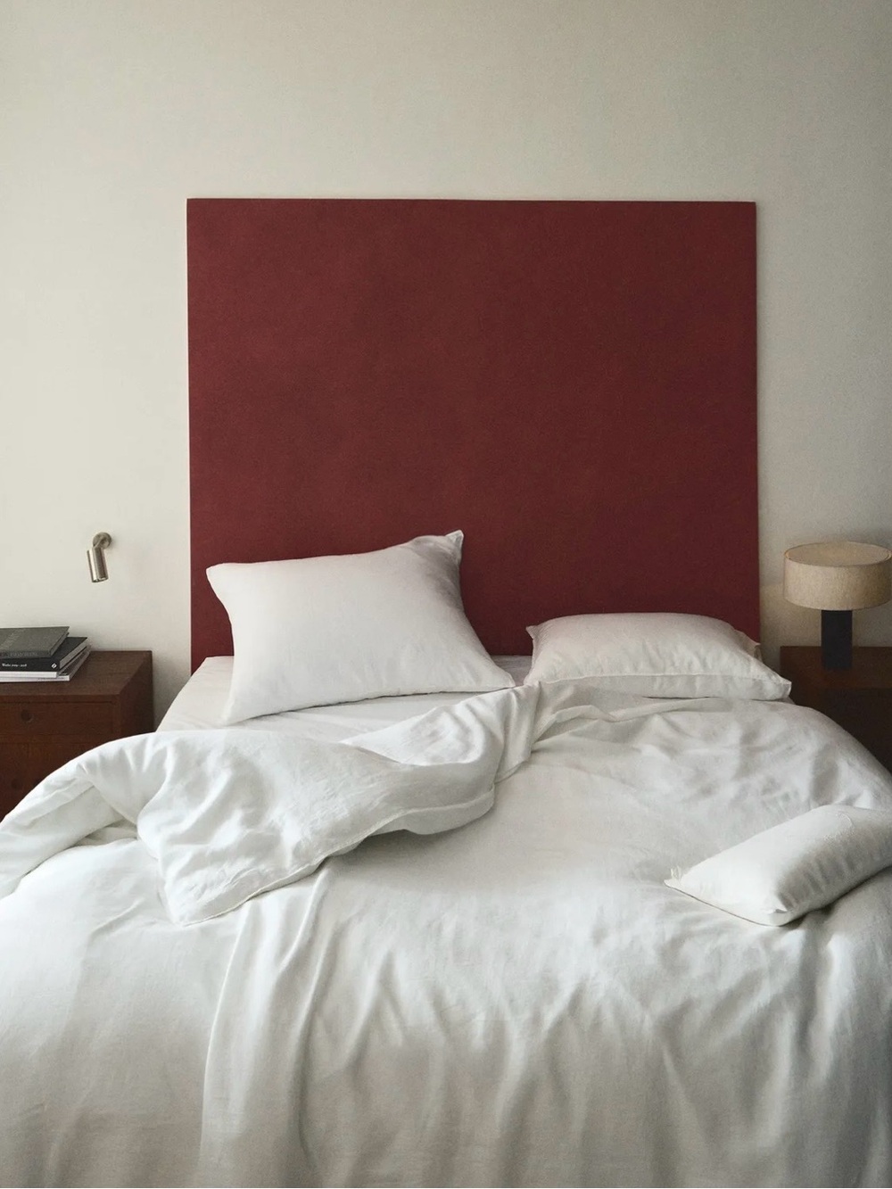 Zara Home 100% Linen Super King Duvet Cover - White
